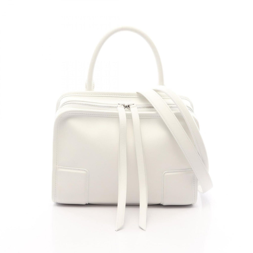 Loewe Handbag Amazona 180 Small 2-Way White Leather Bag