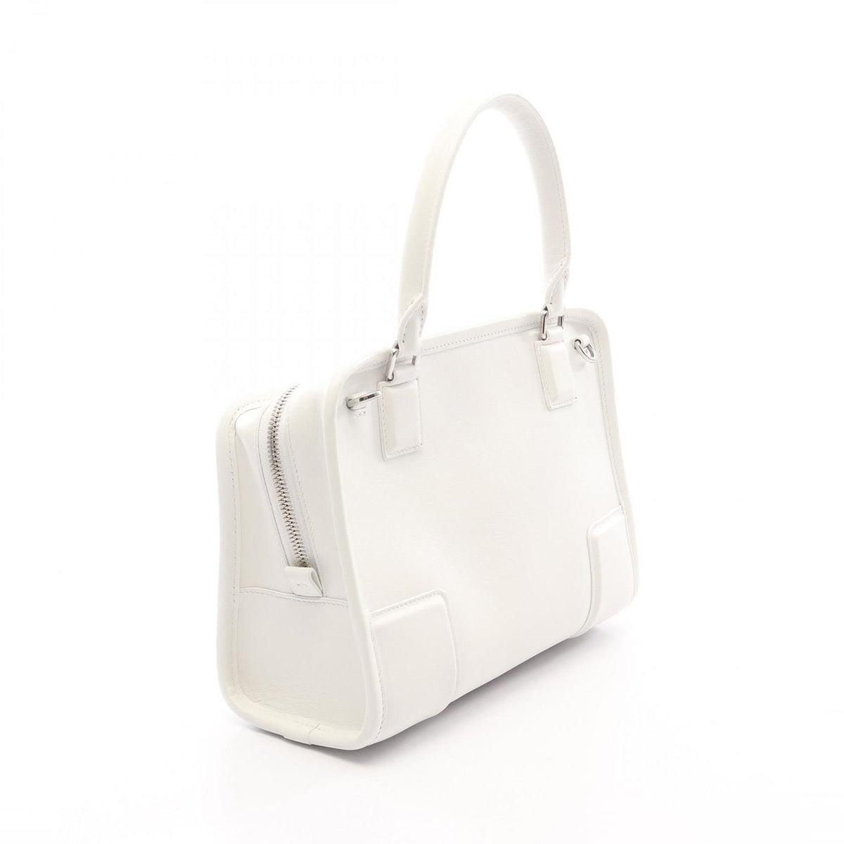 Loewe Handbag Amazona 180 Small 2-Way White Leather Bag — view 2