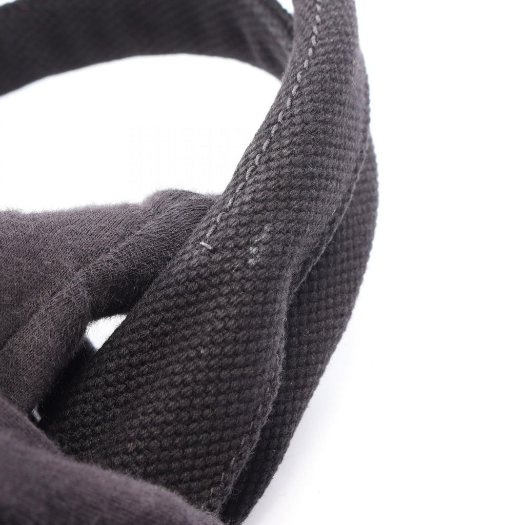 Prada Tote Denim Canapa Black White Canvas Large — view 7