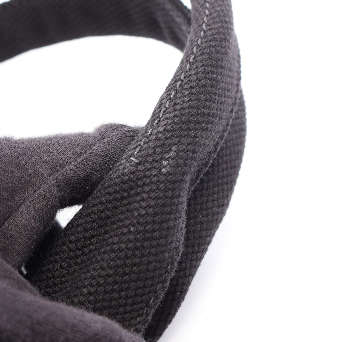 Prada Tote Denim Canapa Black White Canvas Large — view 7