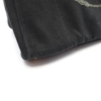 Prada Tote Denim Canapa Black White Canvas Large — view 8