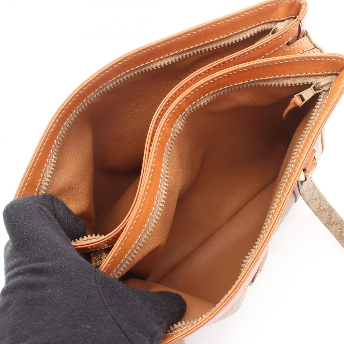Celine Beige Coating Handbag — view 4