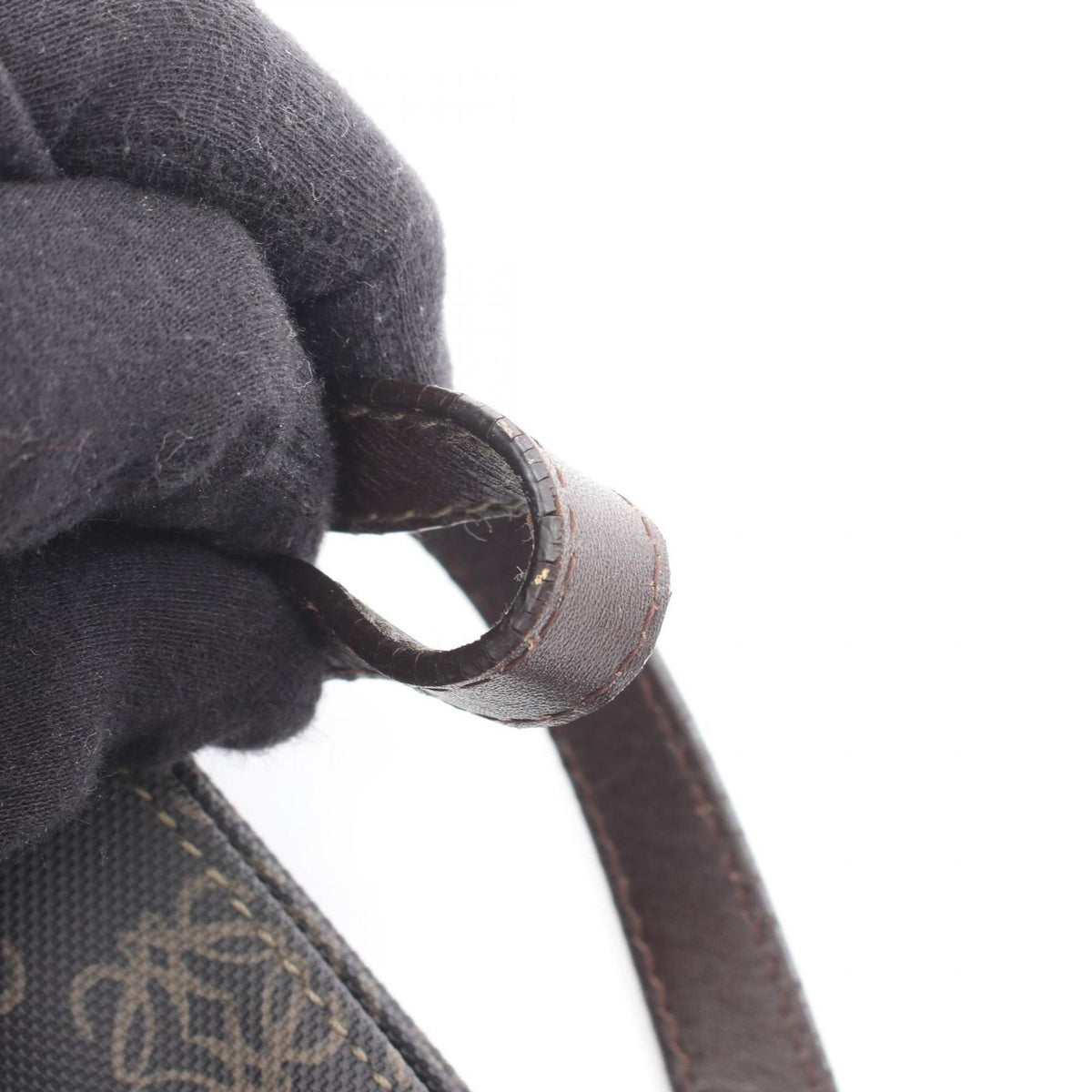 Loewe Black Brown Anagram Tote — view 7