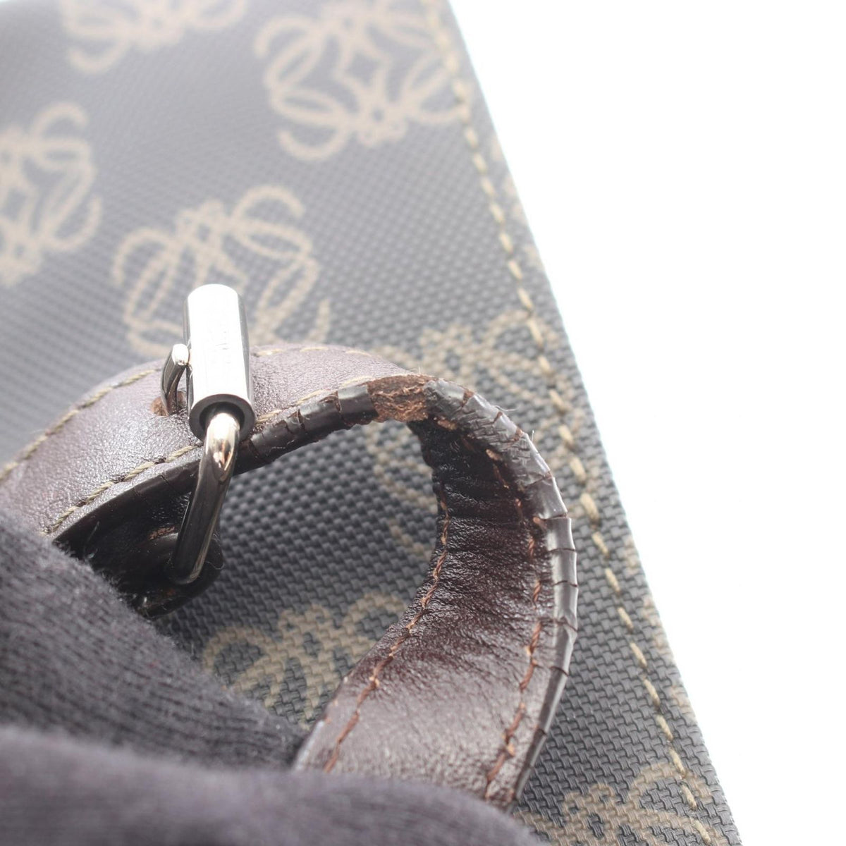 Loewe Black Brown Anagram Tote — view 5