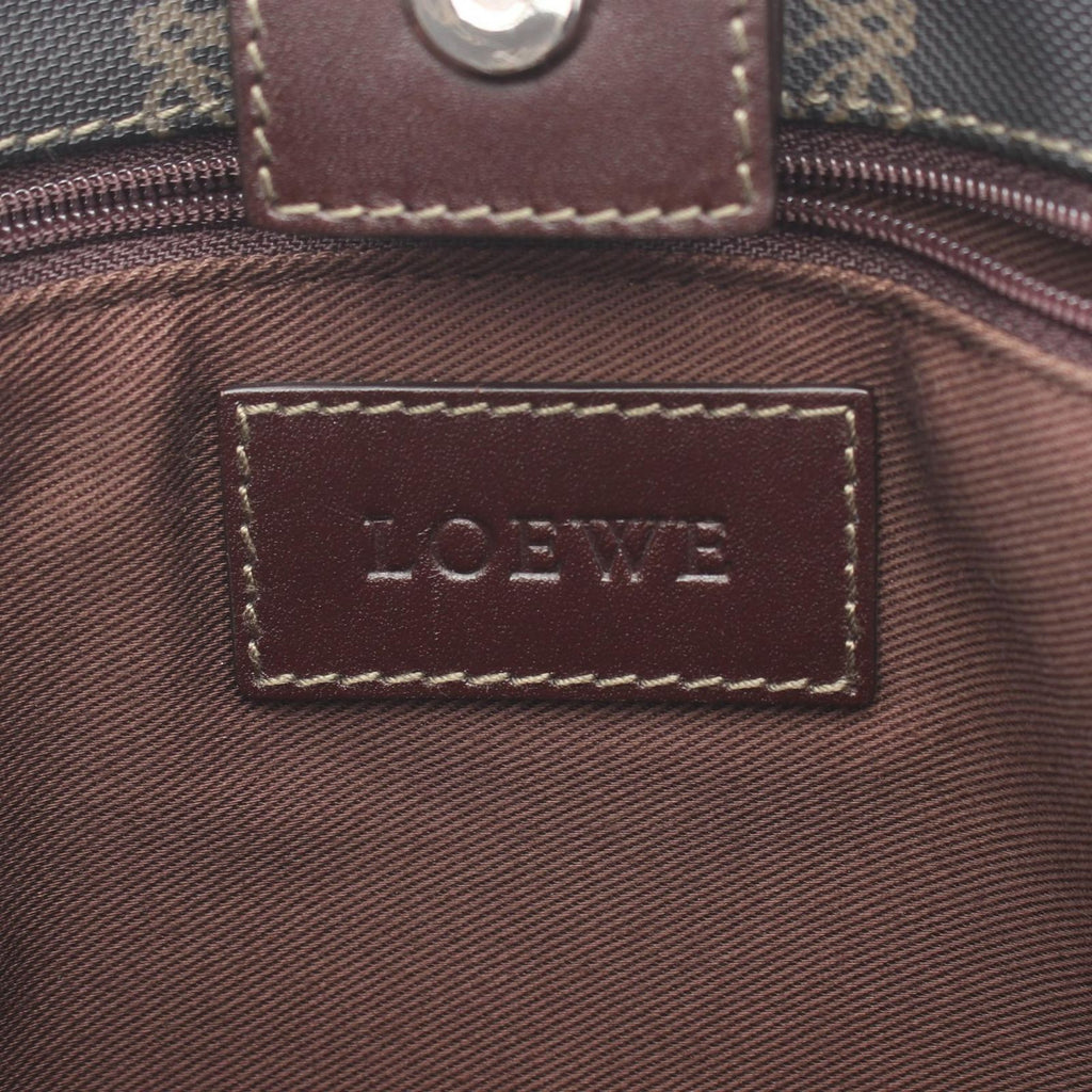 Loewe Black Brown Anagram Tote — view 4