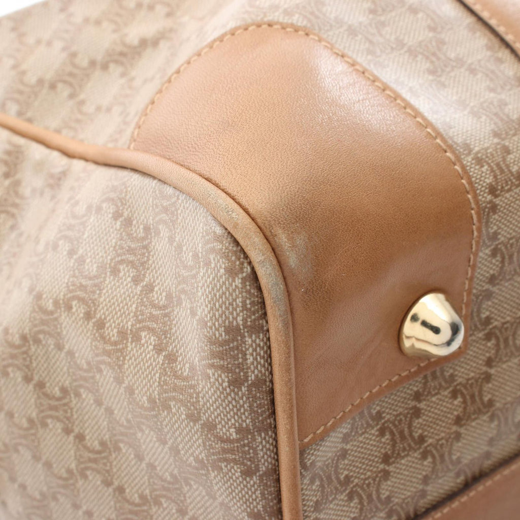 Celine Beige Mini Boston Bag Macadam — view 6