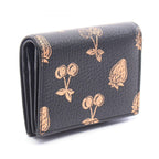 Gucci Bifold Wallet Petit Marmont GG Fruit Pattern Black Pink Gold Leather — view 2