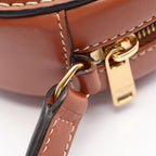 Celine Shoulder Bag Triomphe Oval Purse Cuir Brown Leather — view 7
