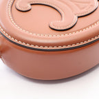 Celine Shoulder Bag Triomphe Oval Purse Cuir Brown Leather — view 5