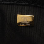Chanel Shoulder Bag Quilted Flap Black Caviar Leather Chain — view 5