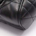 Dior Backpack Caro Small Macro Cannage Black Leather — view 5