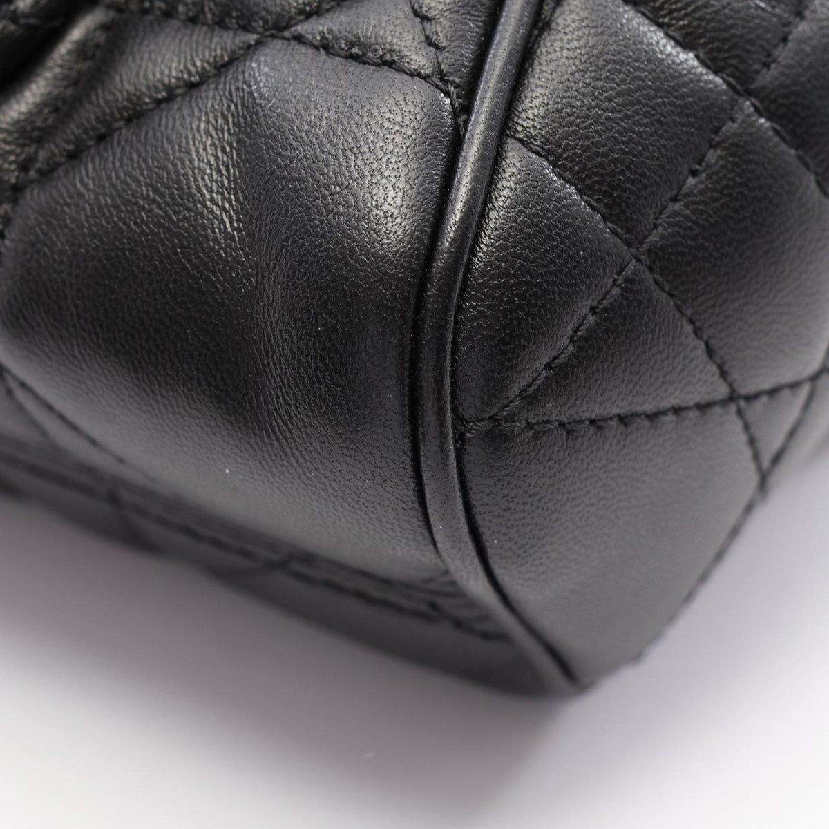 Dior Backpack Caro Small Macro Cannage Black Leather — view 5