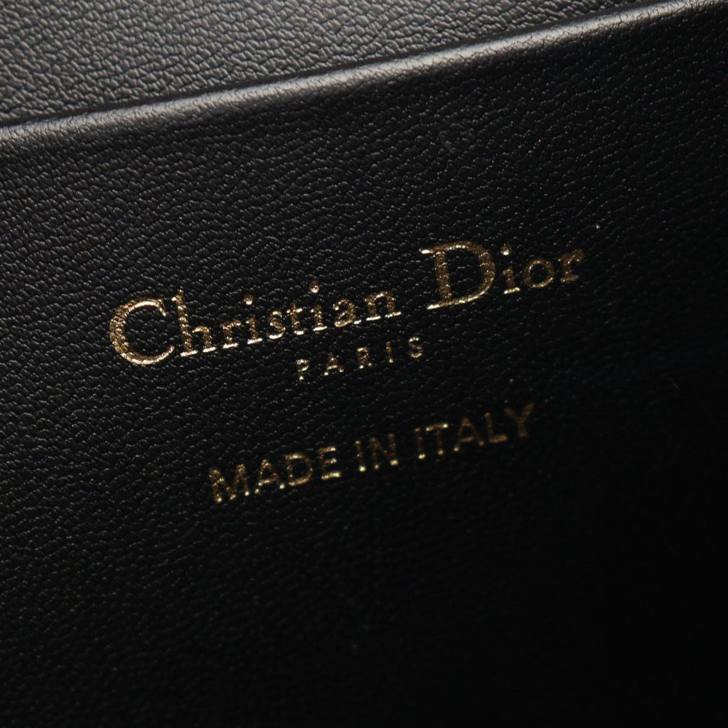 Dior Backpack Caro Small Macro Cannage Black Leather — view 4