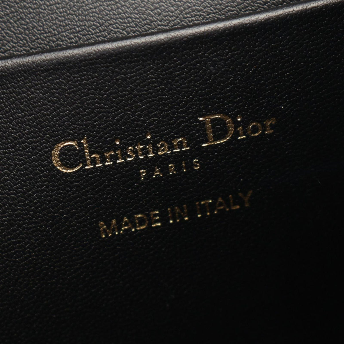 Dior Backpack Caro Small Macro Cannage Black Leather — view 4