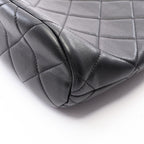 Chanel Shoulder Bag Quilted Black Lambskin Chain — view 6