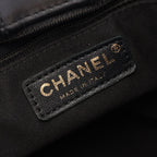 Chanel Shoulder Bag Quilted Black Lambskin Chain — view 4