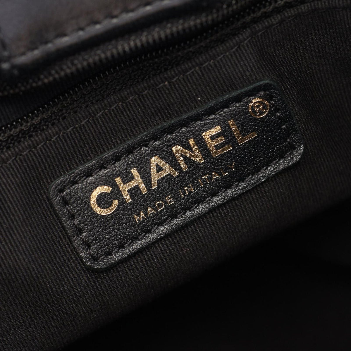 Chanel Shoulder Bag Quilted Black Lambskin Chain — view 4