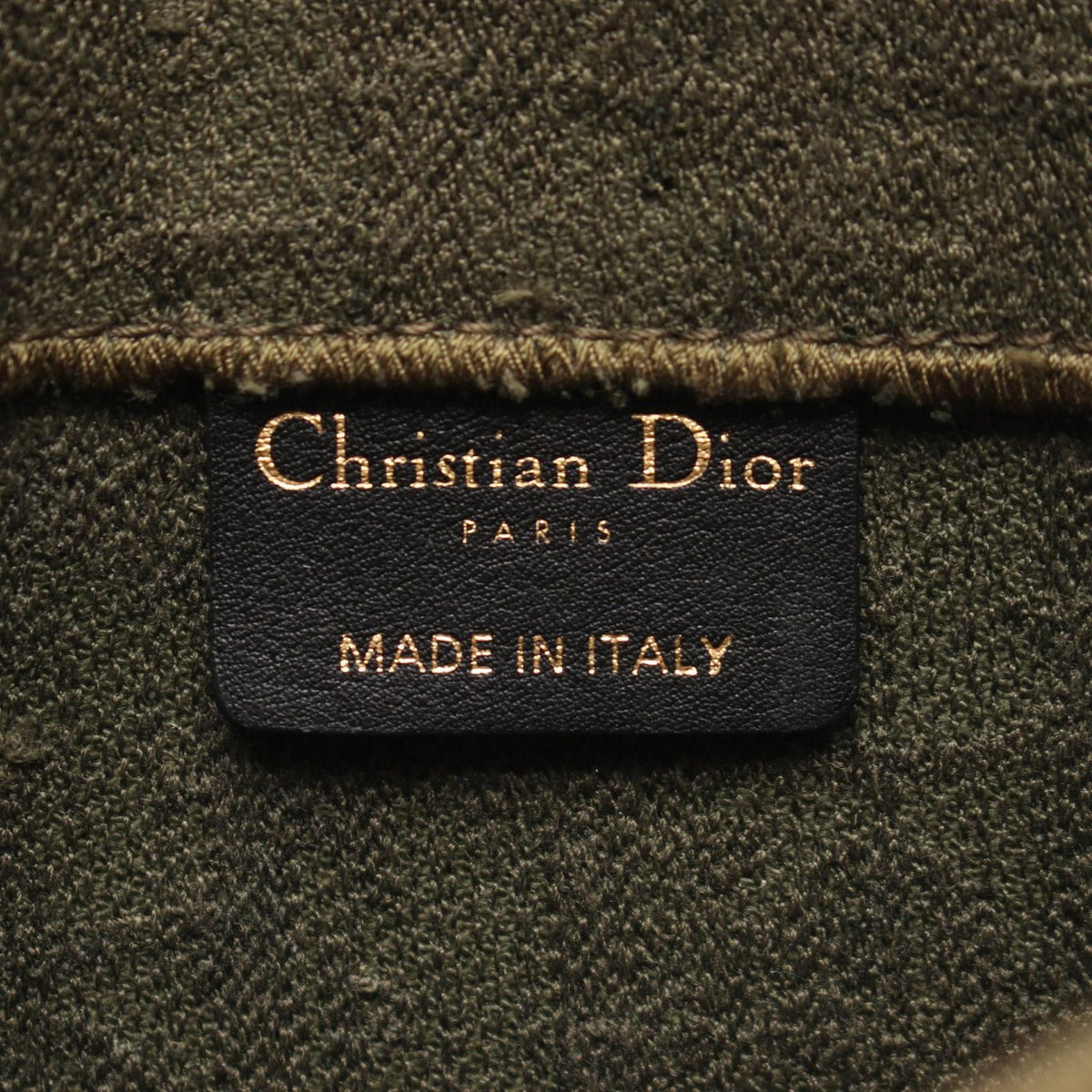 Dior Waist Bag Oblique Saddle Slim Pouch Khaki Leather — view 4