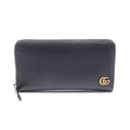Gucci Round Wallet GG Marmont Black Leather