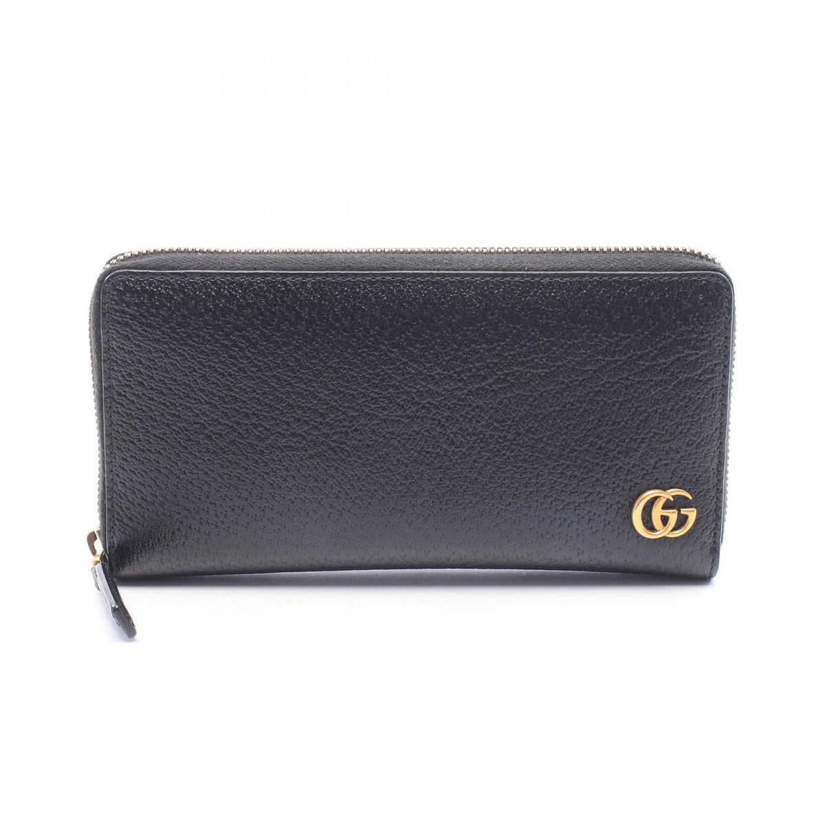 Gucci Round Wallet GG Marmont Black Leather