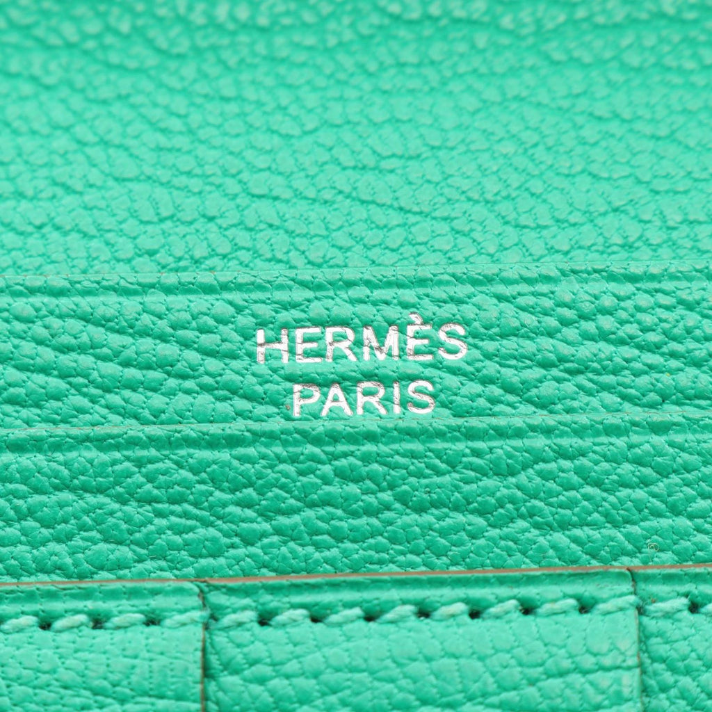Hermes Bifold Wallet Bearn Soufflet Mint Leather — view 5