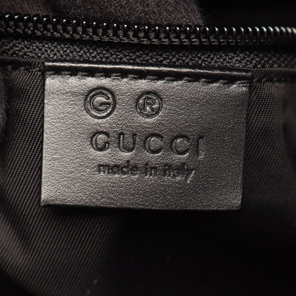 Gucci Backpack Sherry Line Black Green Red Leather — view 4
