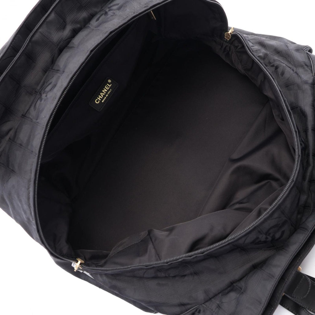 Chanel Boston Bag New Travel Line Black Leather — view 3
