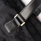 Chanel Boston Bag New Travel Line Black Leather — view 8