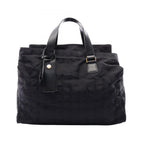 Chanel Boston Bag New Travel Line Black Leather