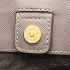 Prada Tote Saffiano Lux Galleria Greige Leather Triangle Logo 2-Way — view 6