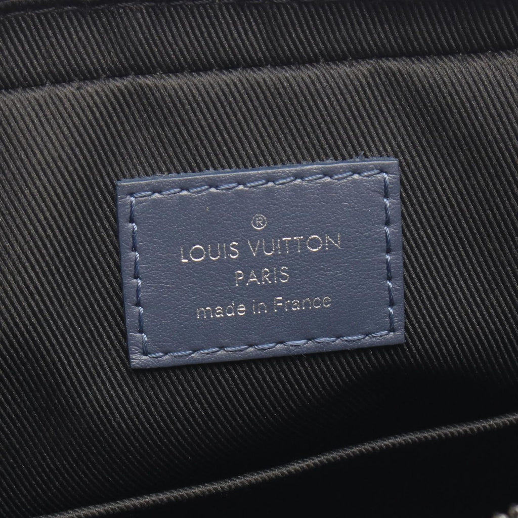 Louis Vuitton Shoulder Bag Duo Messenger Monogram Shadow Navy Leather — view 4