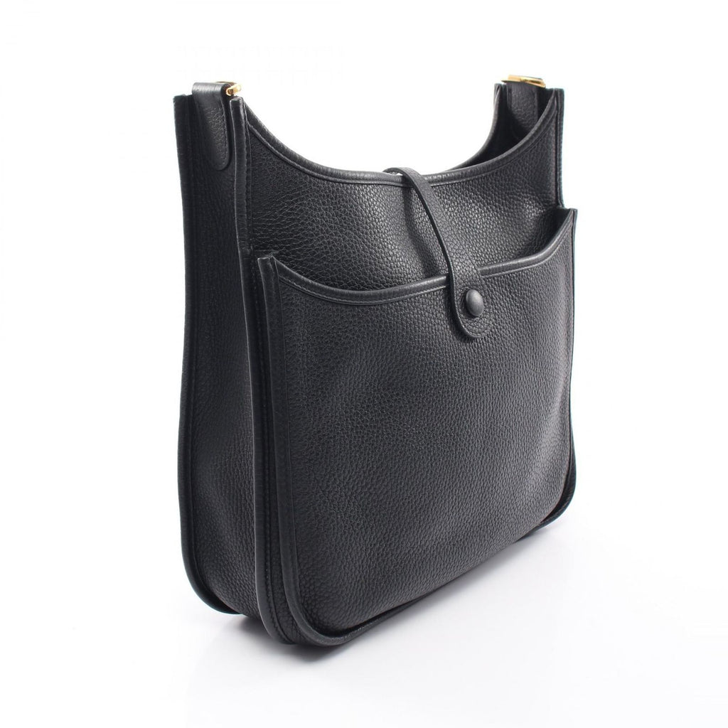 Hermes Shoulder Bag Evelyne 3 Trois PM Black Leather — view 2