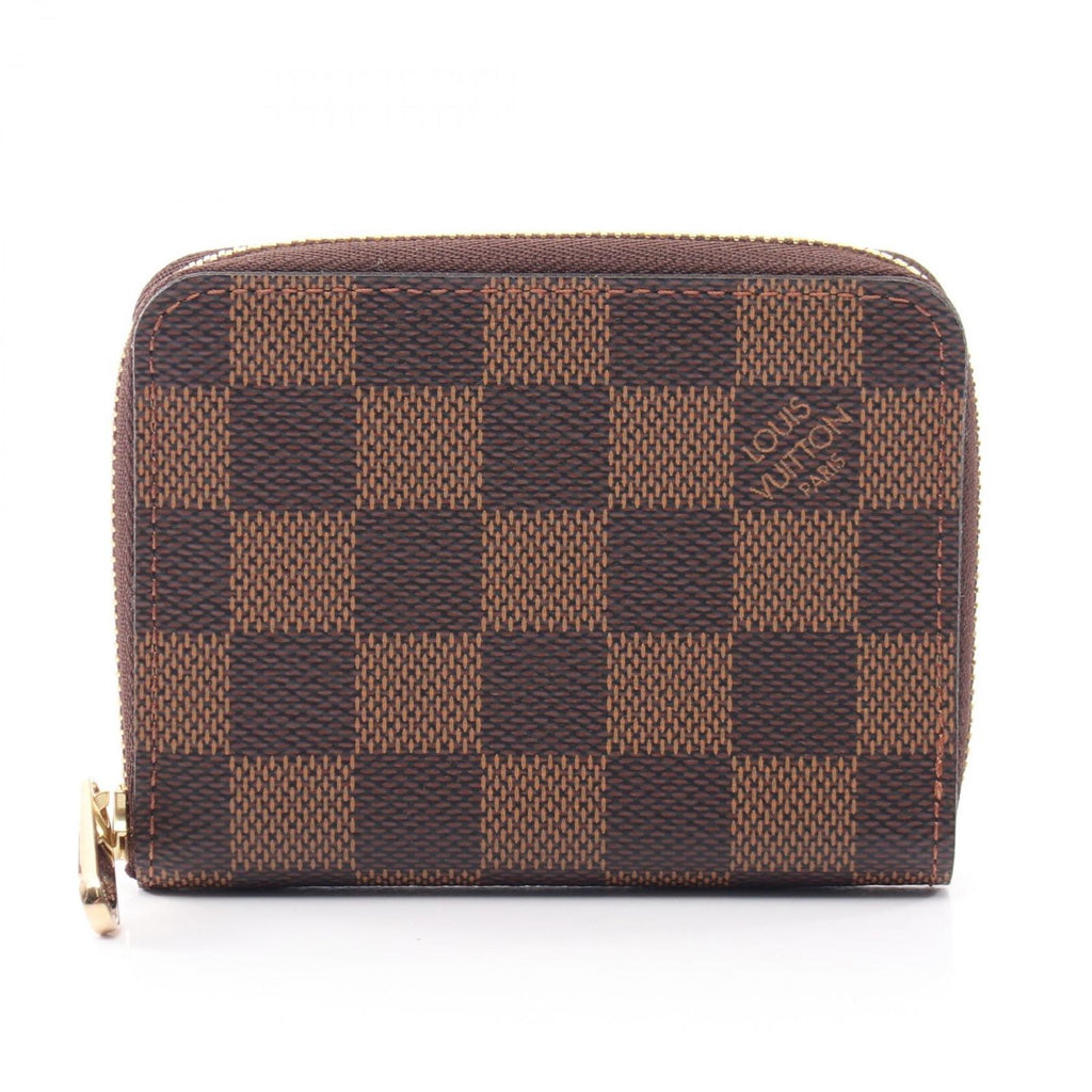 Louis Vuitton Coin Purse Zippy Damier Ebene Rose Ballerine