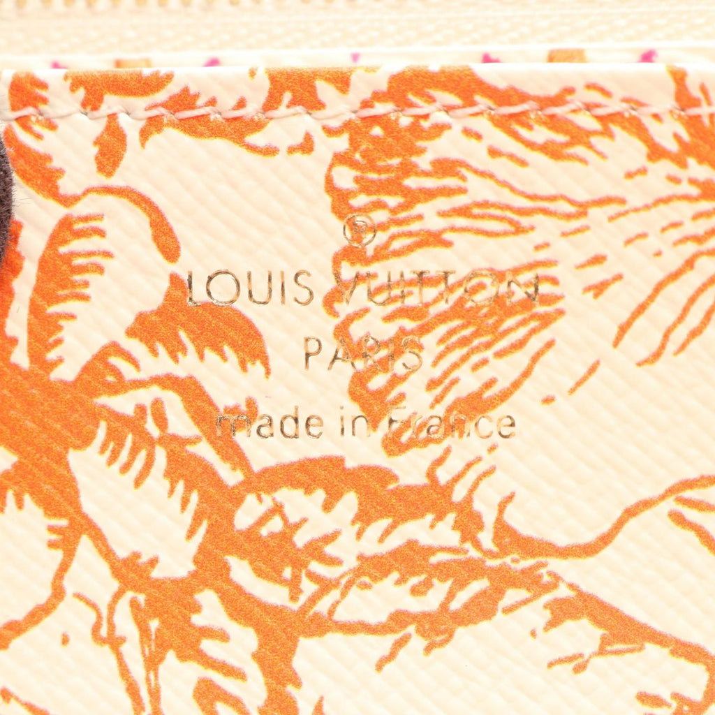 Louis Vuitton Round Wallet Zippy by the Pool Coral Leather — view 4
