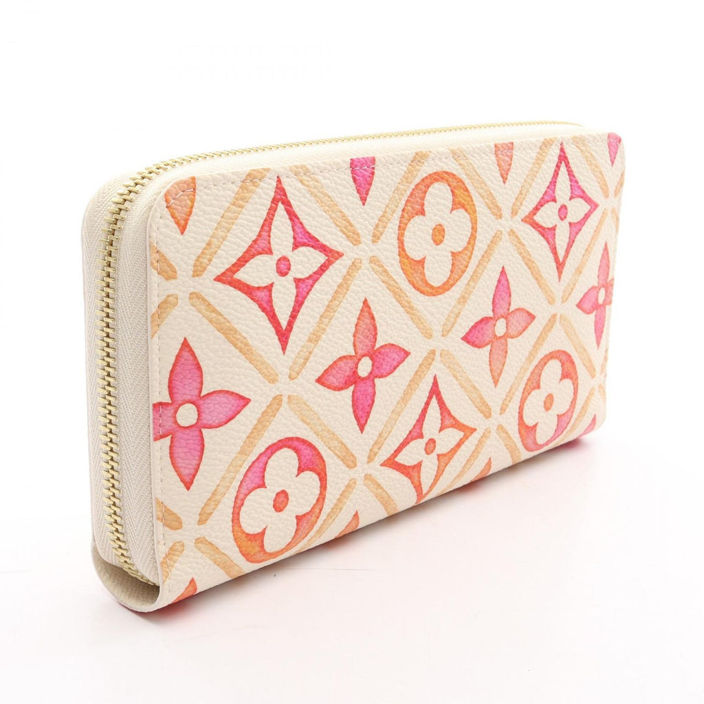 Louis Vuitton Round Wallet Zippy by the Pool Coral Leather — view 2