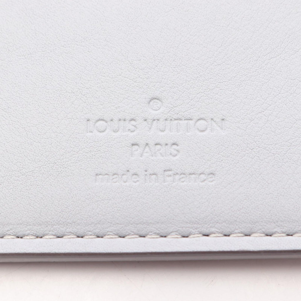 Louis Vuitton Bifold Wallet Portefeuille Brazza Damier Infini Pale Blue Leather — view 5