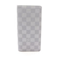 Louis Vuitton Bifold Wallet Portefeuille Brazza Damier Infini Pale Blue Leather