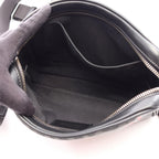 Fendi Shoulder Bag Black Gray Leather Square — view 3