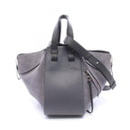 Loewe Handbag Hammock Small 2-Way Gray Suede Leather