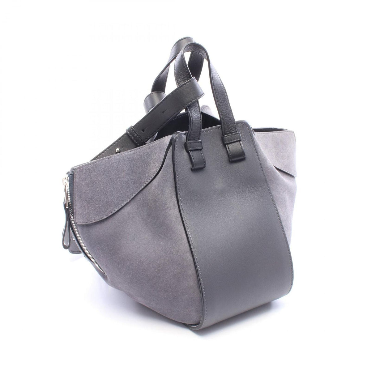 Loewe Handbag Hammock Small 2-Way Gray Suede Leather — view 2