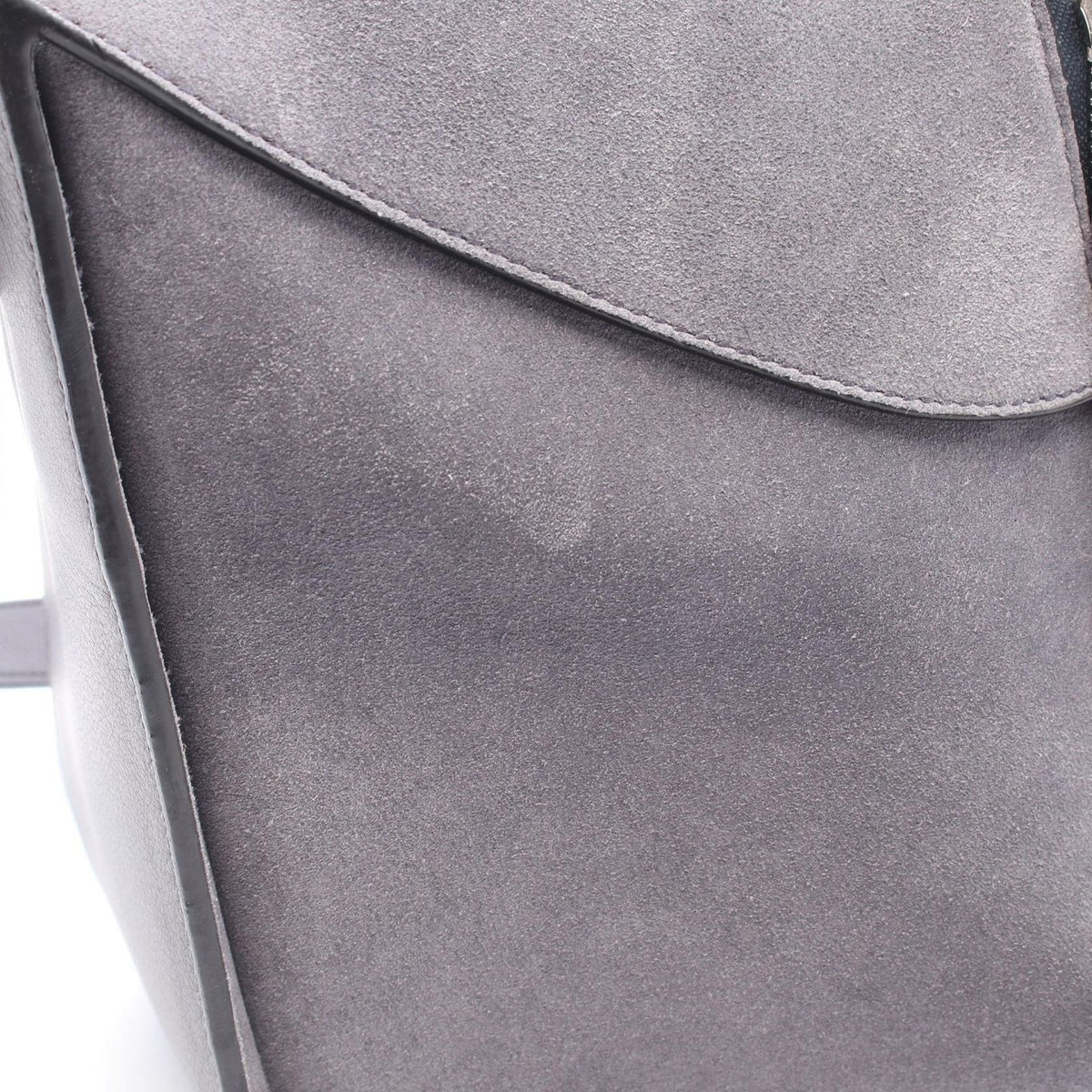 Loewe Handbag Hammock Small 2-Way Gray Suede Leather — view 5