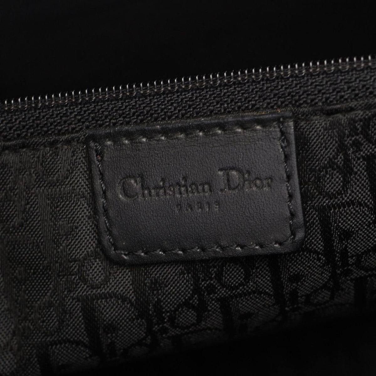 Dior Tote Street Chic Black Leather Canvas — view 4