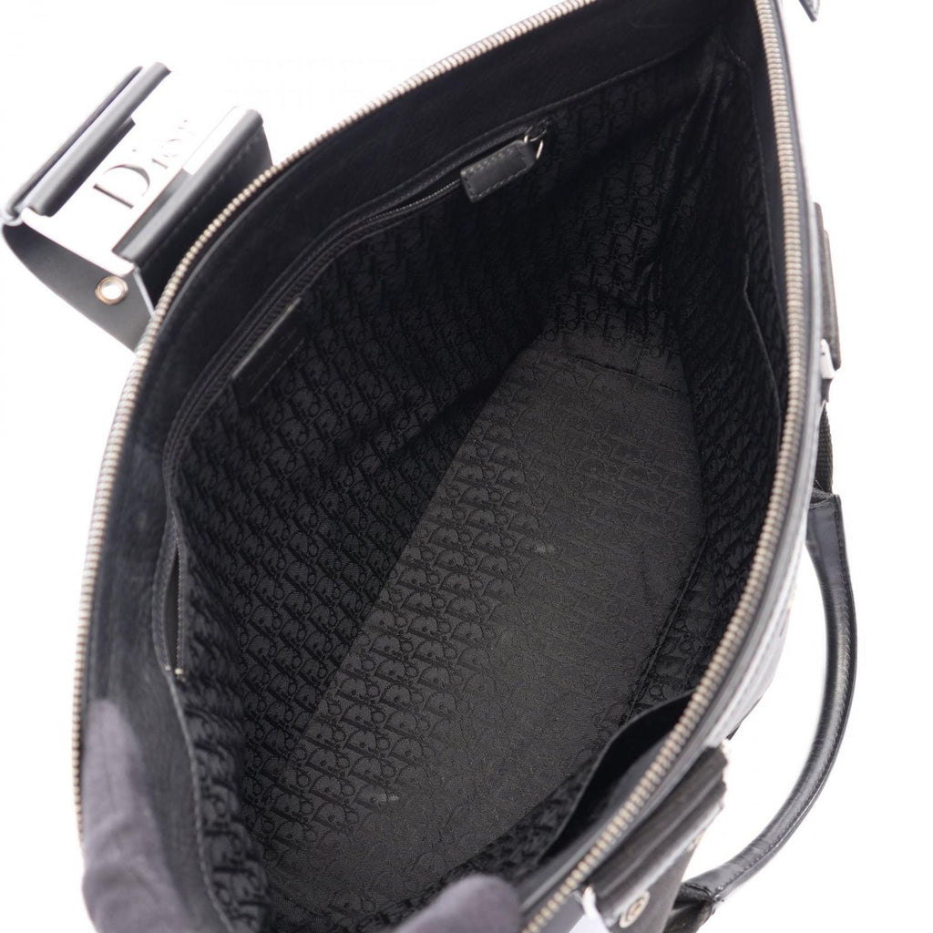 Dior Tote Street Chic Black Leather Canvas — view 3