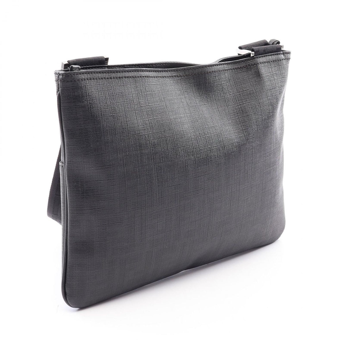 Fendi Shoulder Bag Zucca Black FF Logo — view 2