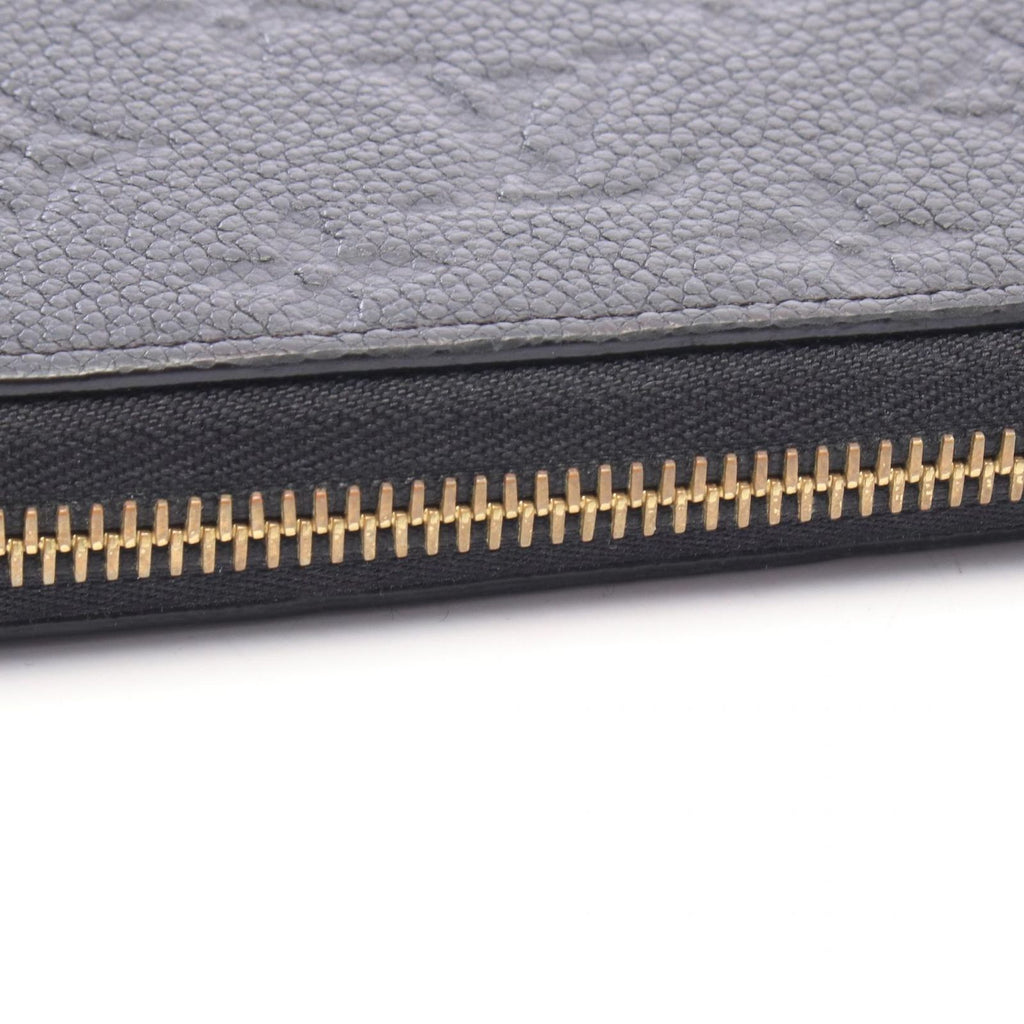 Louis Vuitton Round Wallet Zippy Monogram Empreinte Noir Leather — view 6