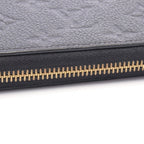 Louis Vuitton Round Wallet Zippy Monogram Empreinte Noir Leather — view 6