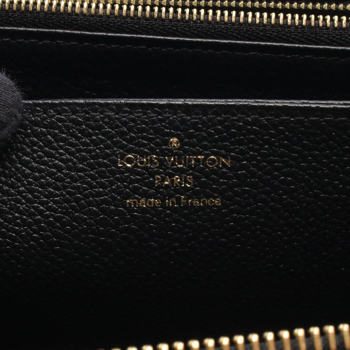 Louis Vuitton Round Wallet Zippy Monogram Empreinte Noir Leather — view 4