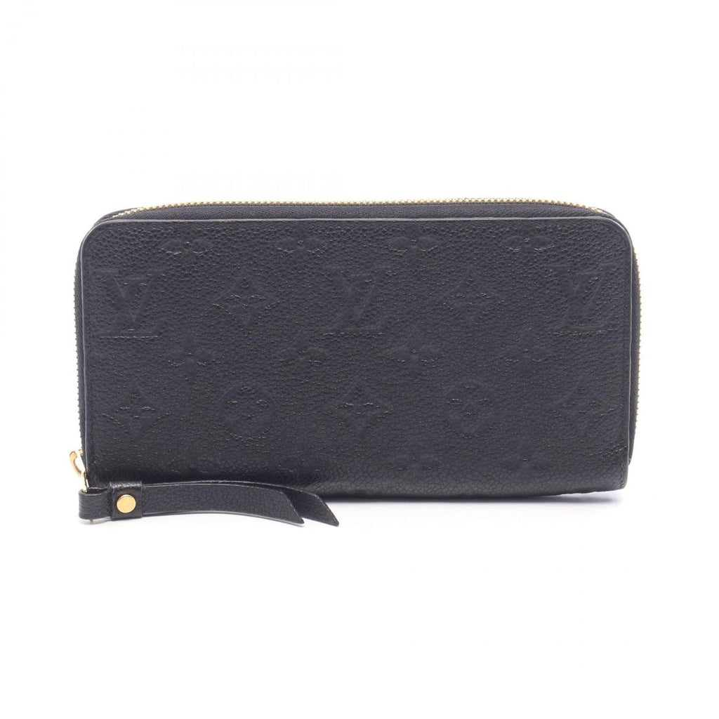 Louis Vuitton Round Wallet Zippy Monogram Empreinte Noir Leather