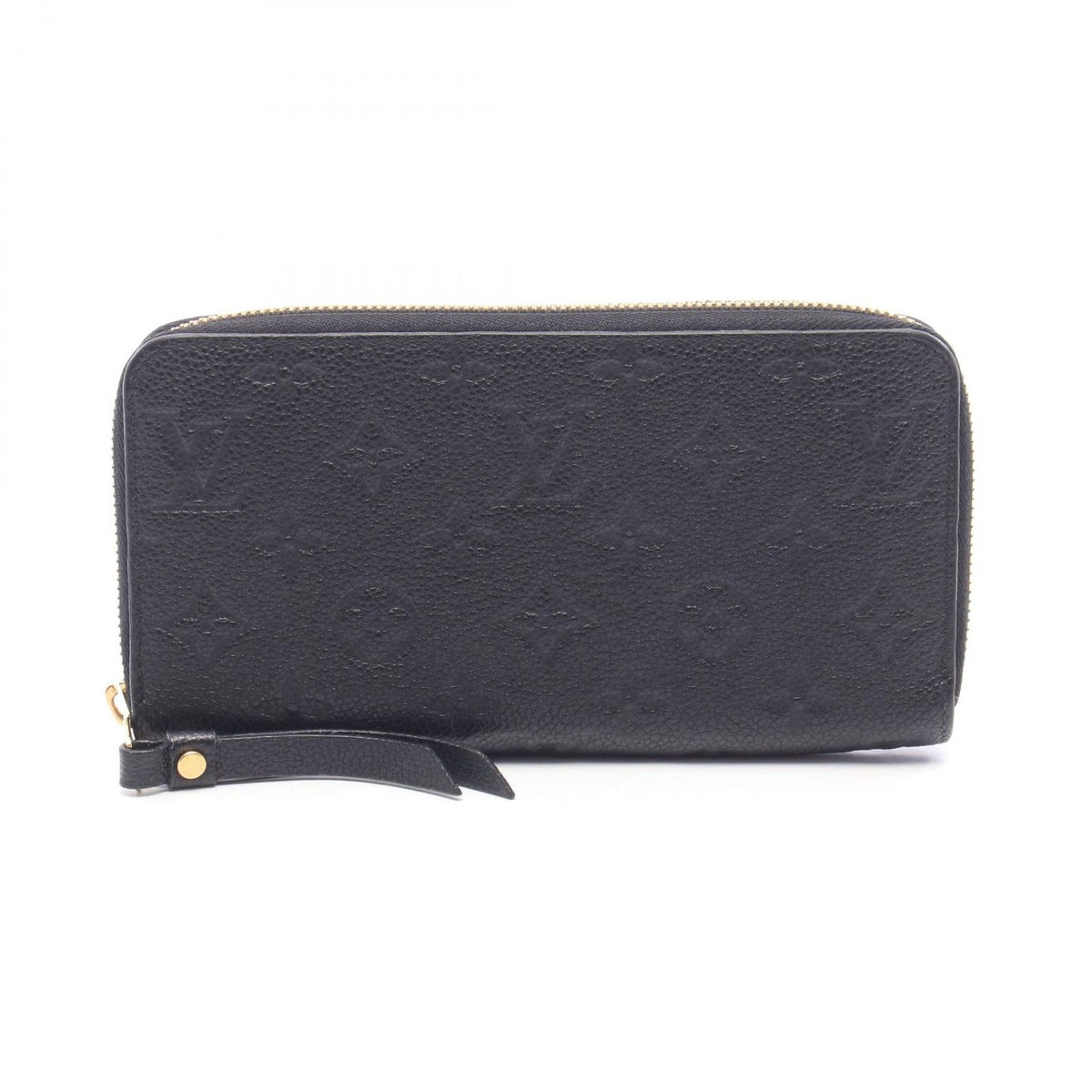 Louis Vuitton Round Wallet Zippy Monogram Empreinte Noir Leather