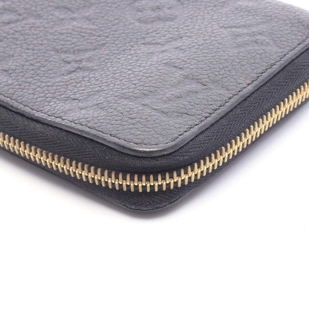Louis Vuitton Round Wallet Zippy Monogram Empreinte Noir Leather — view 5